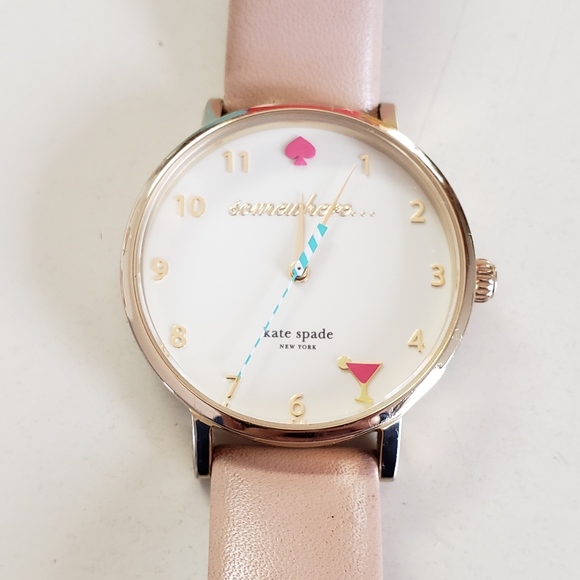 Kate Spade NY somewhere... Wine Nude Strap Watch - Picture 2 of 7